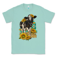 Sunflowers Cow Classic Tee | Teevron