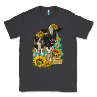 Smoke Sunflowers Cow Classic Tee - texasbilliewilder