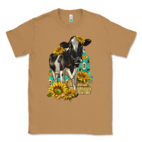 Toasted Coconut Sunflowers Cow Classic Tee - texasbilliewilder