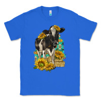 True Royal Sunflowers Cow Classic Tee - texasbilliewilder