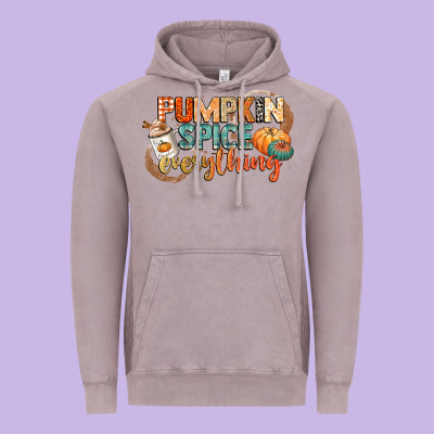 Pumpkin Spice Everything Vintage Hoodie Designed By Cowgirlartshop