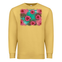 Antique Gold easter spring leopard serape background Premium Sweatshirt - Artiststas