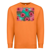 Carrot easter spring leopard serape background Premium Sweatshirt - Artiststas
