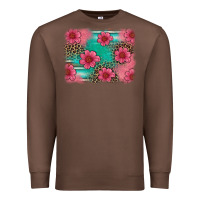 Chestnut easter spring leopard serape background Premium Sweatshirt - Artiststas