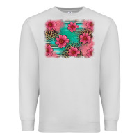 Dove Grey easter spring leopard serape background Premium Sweatshirt - Artiststas