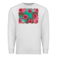 Oatmeal Heather easter spring leopard serape background Premium Sweatshirt - Artiststas