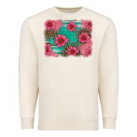 Sandshell easter spring leopard serape background Premium Sweatshirt - Artiststas