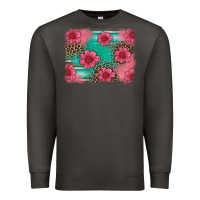Smoke easter spring leopard serape background Premium Sweatshirt - Artiststas