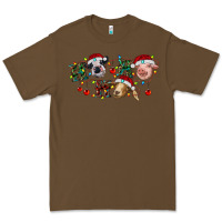 Cacao Hohoho Christmas Cows Premium Tee - RanaPortraitStore