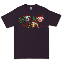 Plum Hohoho Christmas Cows Premium Tee - RanaPortraitStore