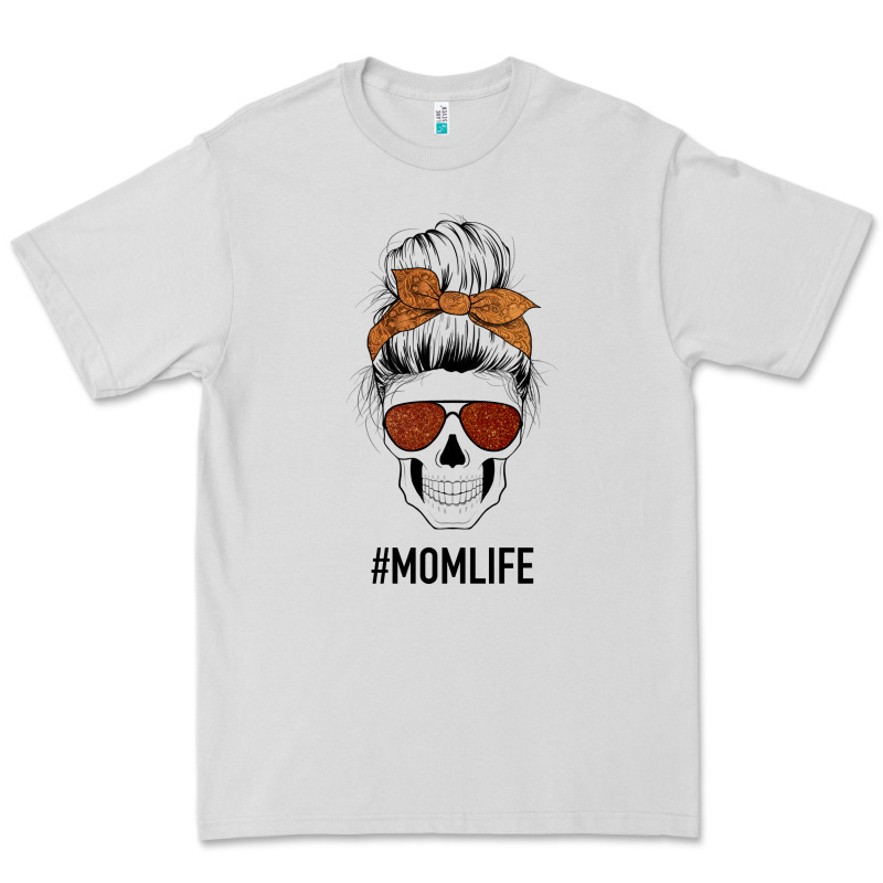Glitter Western Patterned Mom Skull Premium Tee by Bettercallsaul | Teevron