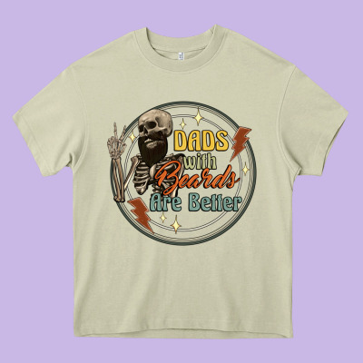 Dads With Beards Are Better Heavy Core Tee Designed By Artiststas