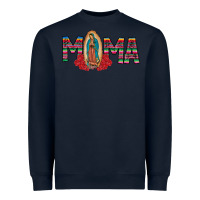 Navy Mama Our Lady Heavyweight Sweatshirt - CowhideDigitalArt