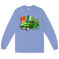 Colony Blue Western St. Patrick's Day truck Long Sleeve Tee - CowGirlArtShop