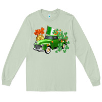 Matcha Western St. Patrick's Day truck Long Sleeve Tee - CowGirlArtShop
