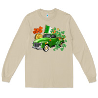Mushroom Western St. Patrick's Day truck Long Sleeve Tee - CowGirlArtShop
