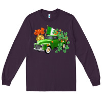 Plum Western St. Patrick's Day truck Long Sleeve Tee - CowGirlArtShop