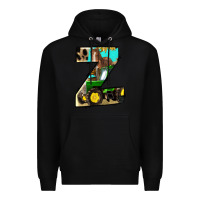 Black farm life alphabet lowercase letters z Premium Hoodie - BundleAndBundleShop