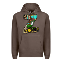 Coffee farm life alphabet lowercase letters z Premium Hoodie - BundleAndBundleShop
