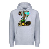 Heather Grey farm life alphabet lowercase letters z Premium Hoodie - BundleAndBundleShop