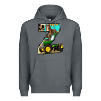 Rock farm life alphabet lowercase letters z Premium Hoodie - BundleAndBundleShop