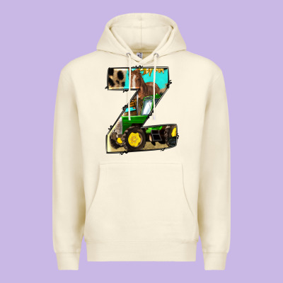 Farm Life Alphabet Lowercase Letters Z Premium Hoodie Designed By Bundleandbundleshop