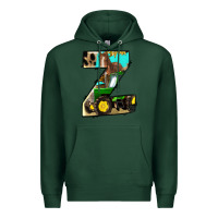 Sports Green farm life alphabet lowercase letters z Premium Hoodie - BundleAndBundleShop