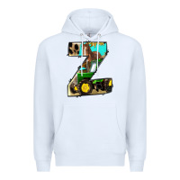 White farm life alphabet lowercase letters z Premium Hoodie - BundleAndBundleShop