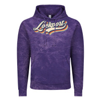 Cloud Purple I Love Lockport City Usa Retro Vintage Vintage Hoodie - minhPixels