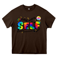 Chocolate Brown self love tie dye Heavy Core Tee - Artiststas