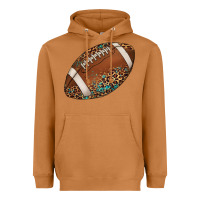 Meerkat western football leopard turquoise pattern Heavyweight Hoodie - Artiststas