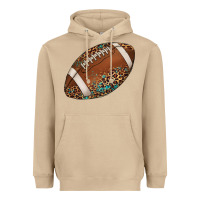 Mushroom western football leopard turquoise pattern Heavyweight Hoodie - Artiststas