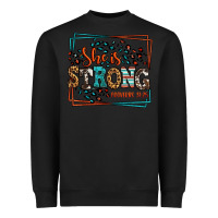 Black She is strong proverbs 31:25 Heavyweight Sweatshirt - LillyAllenDesigns