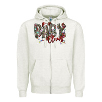 Oatmeal Heather baby claus Zipper Hoodie - SublimationCraftShop