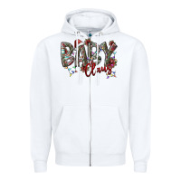 White baby claus Zipper Hoodie - SublimationCraftShop