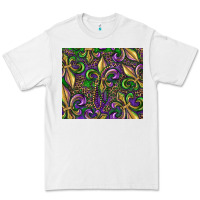 White mardi gras fleur de lis Premium Tee - RanaPortraitStore