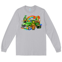 Moon Dust St. Patrick's Day truck with gnomies Long Sleeve Tee - CowGirlArtShop