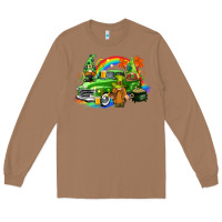 Toasted Coconut St. Patrick's Day truck with gnomies Long Sleeve Tee - CowGirlArtShop