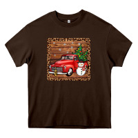 Chocolate Brown christmas truck coaster Heavy Core Tee - JahusDesignShop
