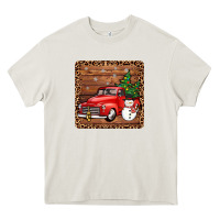 Cream christmas truck coaster Heavy Core Tee - JahusDesignShop
