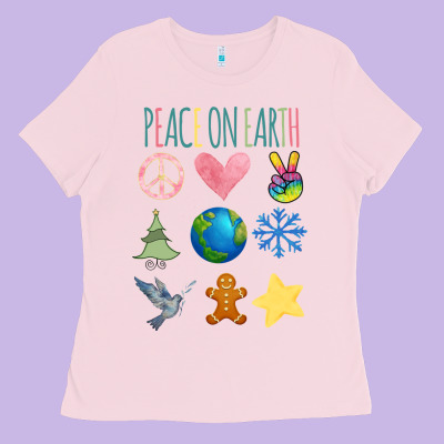 Peace On Earth Ladies Tee Designed By Bettercallsaul