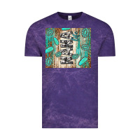 Cloud Purple nana life glitter leopard Vintage Tee - TumblerDesignByShophia