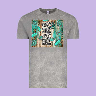 Nana Life Glitter Leopard Vintage Tee Designed By Tumblerdesignbyshophia