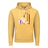 Vintage Mustard b.ra.zi.li.an j.i.u jit.su stars & stripes rank b.j flag shirt Vintage Hoodie - minhPixels