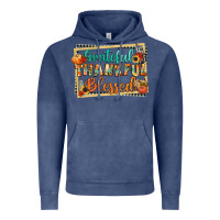 Vintage Denim thankful grateful blessed Vintage Hoodie - CowGirlArtShop