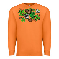 Carrot western st patricks day shamrocks and hearts Premium Sweatshirt - Artiststas