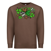 Chestnut western st patricks day shamrocks and hearts Premium Sweatshirt - Artiststas