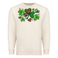 Sandshell western st patricks day shamrocks and hearts Premium Sweatshirt - Artiststas