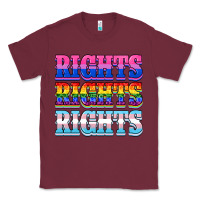 Burgundy Rights rights rights Classic Tee - NancyCooperArtShop