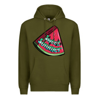 Army Green sweet summer watermelon 1 Premium Hoodie - BundleAndBundleShop